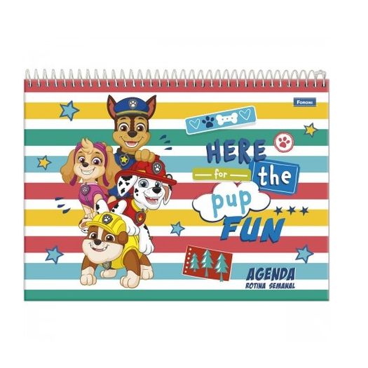 agenda permanente patrulha canina espiral diversos modelos 27x20 agenda permanente patrulha canina espiral diversos modelos 27x20
