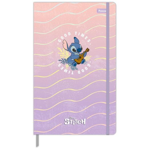 caderneta 80 folhas capa dura sem pauta com elástico stitch caderneta 80 folhas capa dura sem pauta com elástico stitch