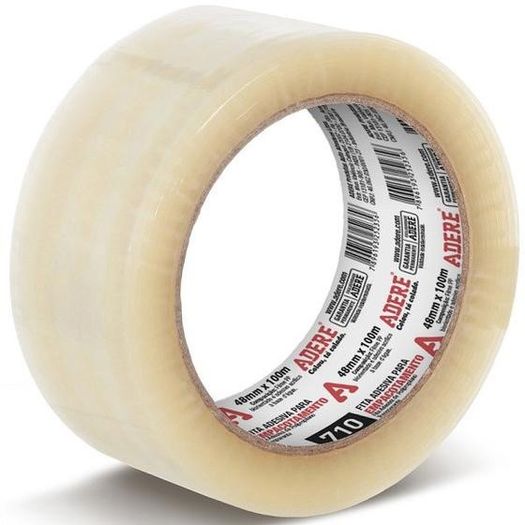 fita empacotamento transparente 100m 1 unidade fita empacotamento transparente 100m 1 unidade