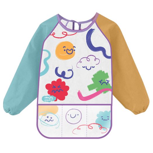 avental escolar com bolso e manga color joy avental escolar com bolso e manga color joy