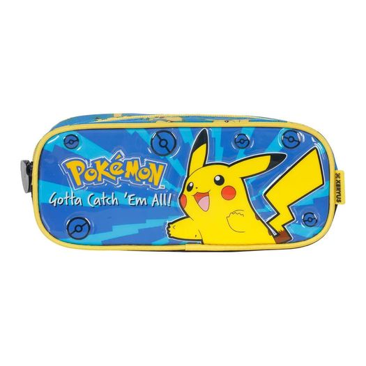 estojo simples pikachu pokémon estojo simples pikachu pokémon