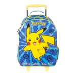 mochila com rodinha pikachu pokémon mochila com rodinha pikachu pokémon