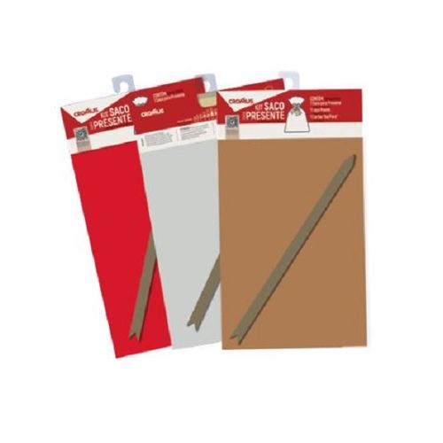 kit poli embalagem sortido com fita e tag