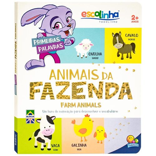 escolinha todolivro - primeiras palavras -  animais da fazenda