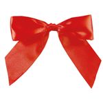 laço pronto de fita cetim vermelho 3 unidades laço pronto de fita cetim vermelho 3 unidades