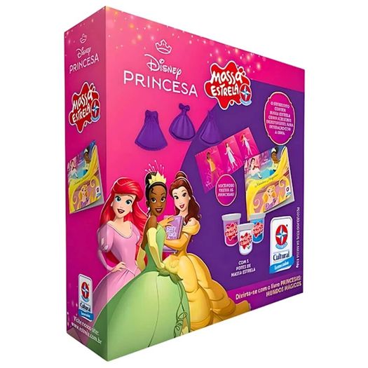 conjunto super massa com livro princesas conjunto super massa com livro princesas
