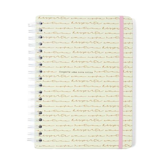 caderno colegial 10x1 160 folhas capa dura kemily desperte off white caderno colegial 10x1 160 folhas capa dura kemily desperte off white