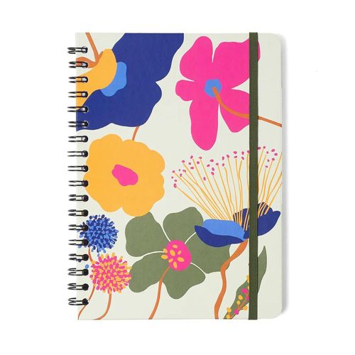 caderno colegial 1x1 80 folhas capa dura pólen aromas off white