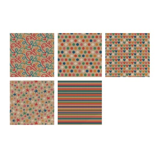 papel presente sortido decorado colorido kraft rolinho 1 folha papel presente sortido decorado colorido kraft rolinho 1 folha