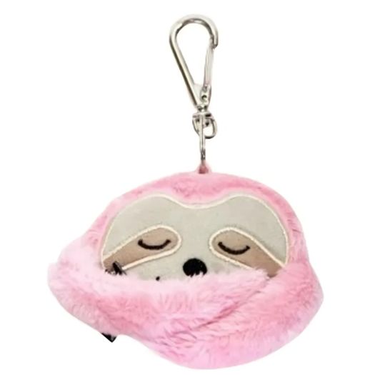 chaveiro pelúcia preguiça rosa chaveiro pelúcia preguiça rosa
