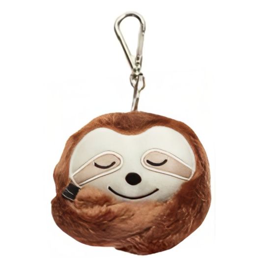 chaveiro pelúcia preguiça caramelo chaveiro pelúcia preguiça caramelo