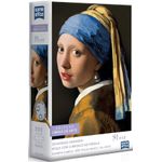 quebra-cabeça 500 peças nano vermeer moça com brinco quebra-cabeça 500 peças nano vermeer moça com brinco