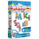 quebra-cabeça montando o alfabeto turma da mônica