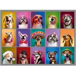 quebra-cabeça 500 peças cães estilosos quebra-cabeça 500 peças cães estilosos