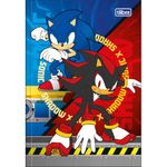 caderno linguagem brochura 48 folhas capa dura sonic caderno linguagem brochura 48 folhas capa dura sonic