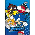 caderno linguagem brochura 80 folhas capa dura sonic caderno linguagem brochura 80 folhas capa dura sonic