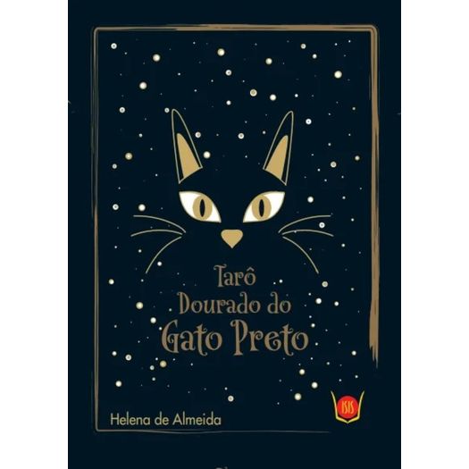 tarô dourado do gato preto
