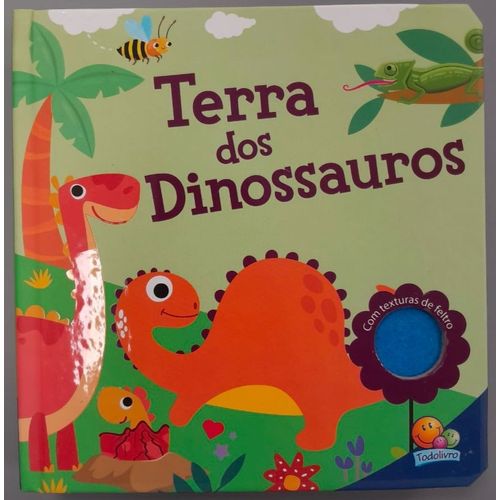 texturas de feltro - terra dos dinossauros
