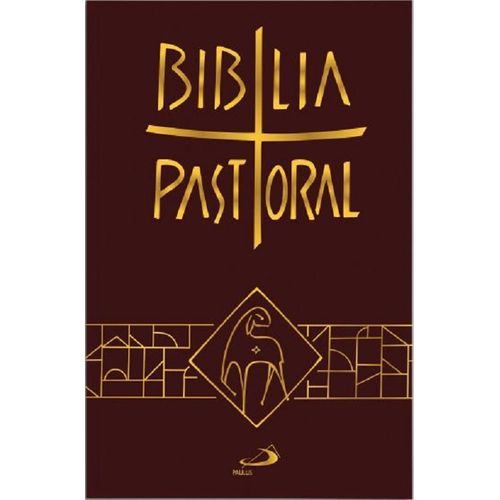 bíblia pastoral - média - capa vinho - edição limitada