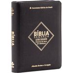 bíblia sagrada letra gigante - almeida revista corrigida - capa preta