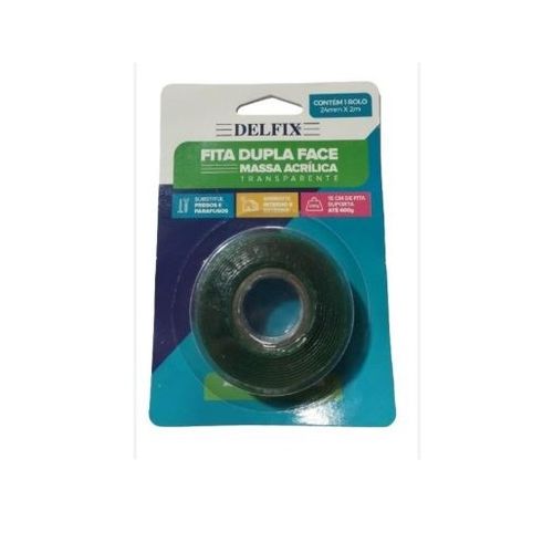 fita dupla face 24mmx2m massa acrilica 240-199 blister delfix