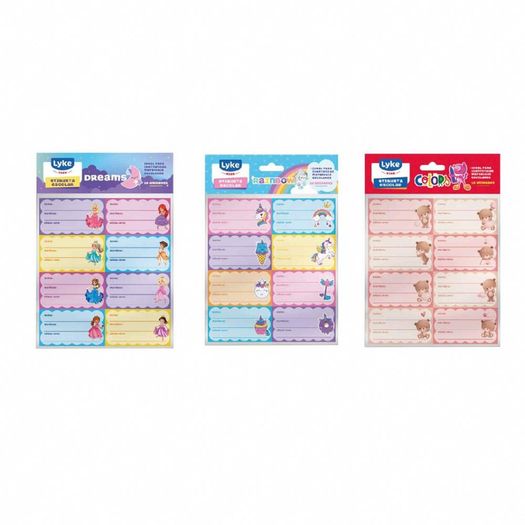 etiqueta adesiva escolar 16 unidades estampas diversas etiqueta adesiva escolar 16 unidades estampas diversas