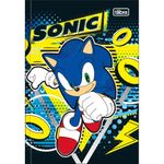 caderno linguagem brochura 80 folhas capa dura sonic caderno linguagem brochura 80 folhas capa dura sonic