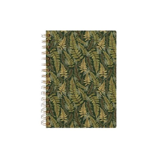 caderno de anotações fern verde a5 espiral house of design