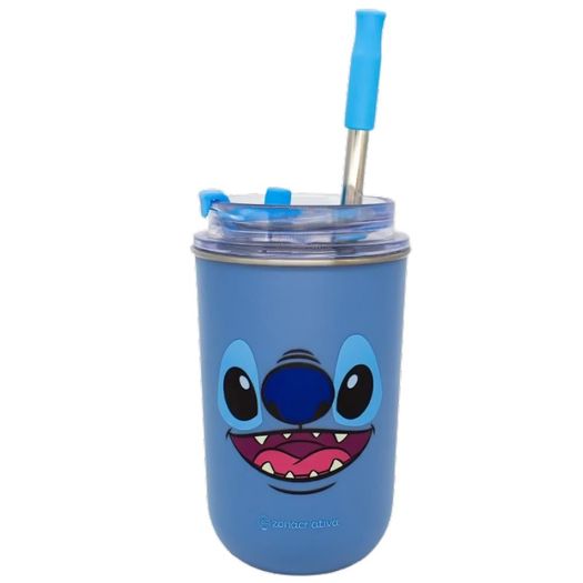 copo 300ml neo stitch com canudo inox tampa copo 300ml neo stitch com canudo inox tampa