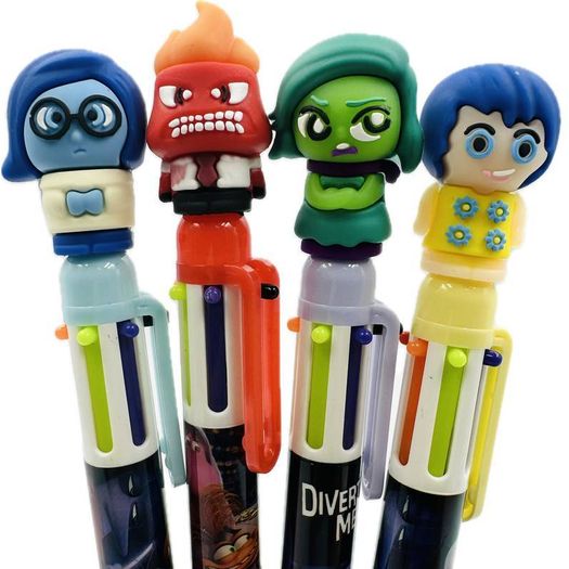 caneta esferográfica 6 cores divertidamente diversos modelos caneta esferográfica 6 cores divertidamente diversos modelos