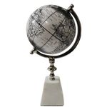 globo decorativo prata base pedra globo decorativo prata base pedra