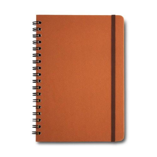 caderno colegial 1x1 80 folhas capa dura clássica caramelo