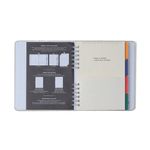 caderno organizador duo astral maré off white a5 caderno organizador duo astral maré off white a5