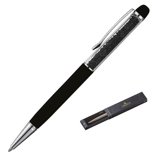 caneta-esferografica-cristal-preta-crown caneta-esferografica-cristal-preta-crown