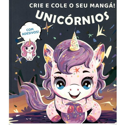 crie e cole o seu mangá - unicórnios crie e cole o seu mangá - unicórnios