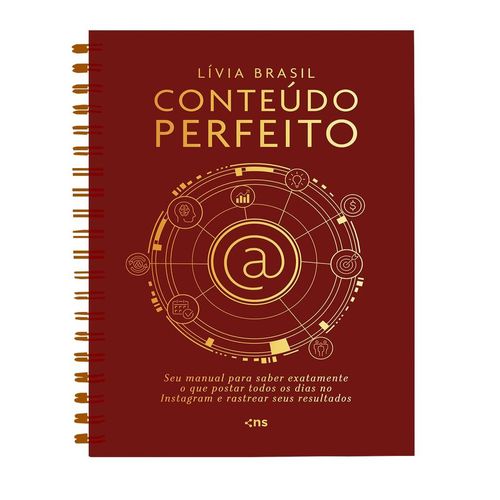 conteúdo perfeito - planner capa dura espiral
