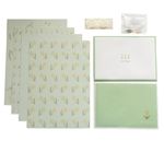 kit 4 papéis de carta e 2 envelopes primavera kit 4 papéis de carta e 2 envelopes primavera