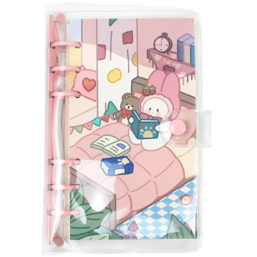 caderno fichário coelhinho caderno fichário coelhinho