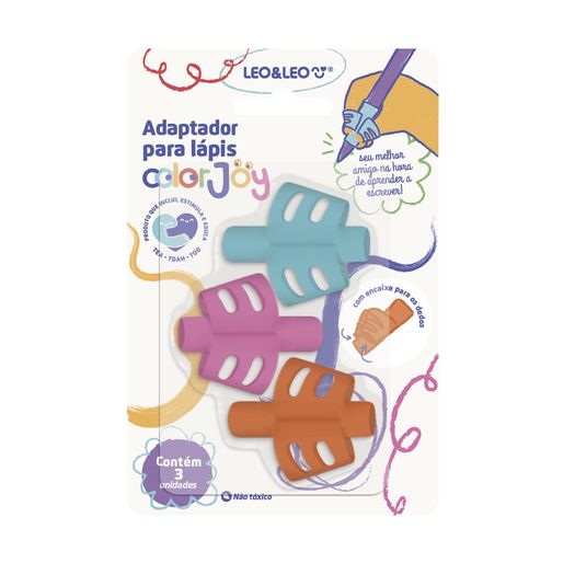 apoio pedagógico silicone com encaixe de dedo 3 unidades color joy apoio pedagógico silicone com encaixe de dedo 3 unidades color joy