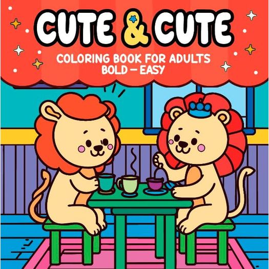 cute e cute coloring book for adults - livro de colorir cute e cute coloring book for adults - livro de colorir