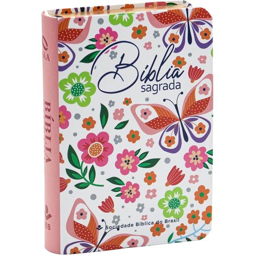 bíblia sagrada naa - edição de bolso - capa borboleta