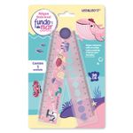 régua 30cm dobrável fundo do mar régua 30cm dobrável fundo do mar