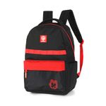 mochila com alça enaldinho preto e vermelho