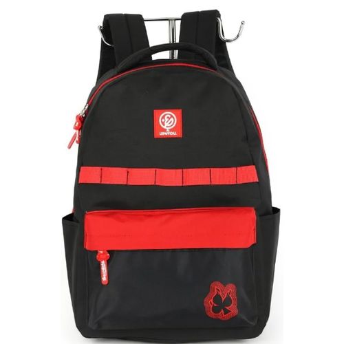 mochila com alça enaldinho preto e vermelho