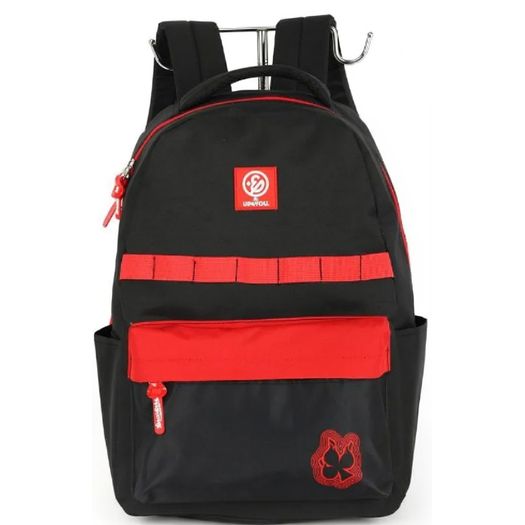 mochila com alça enaldinho preto e vermelho mochila com alça enaldinho preto e vermelho