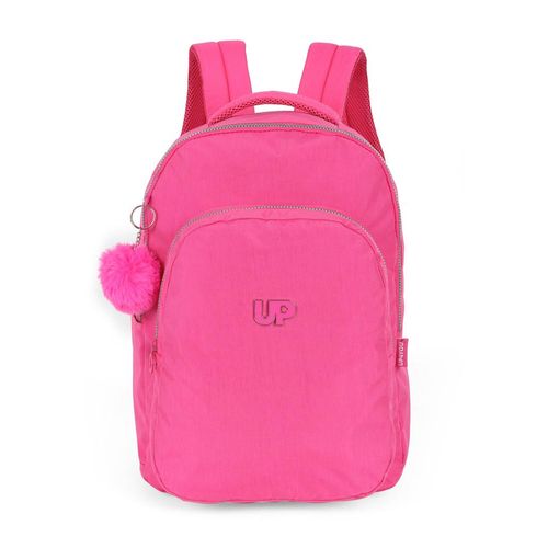 mochila com alça crinkle rosa pink