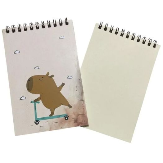 bloco de anotações capivara patinete 50 folhas bloco de anotações capivara patinete 50 folhas
