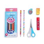 kit escolar lápis de cor 12 cores fini kit escolar lápis de cor 12 cores fini