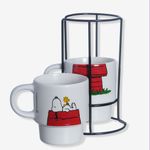 kit canecas empilháveis snoopy kit canecas empilháveis snoopy