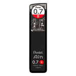 grafite 0.7 b ain preto pentel